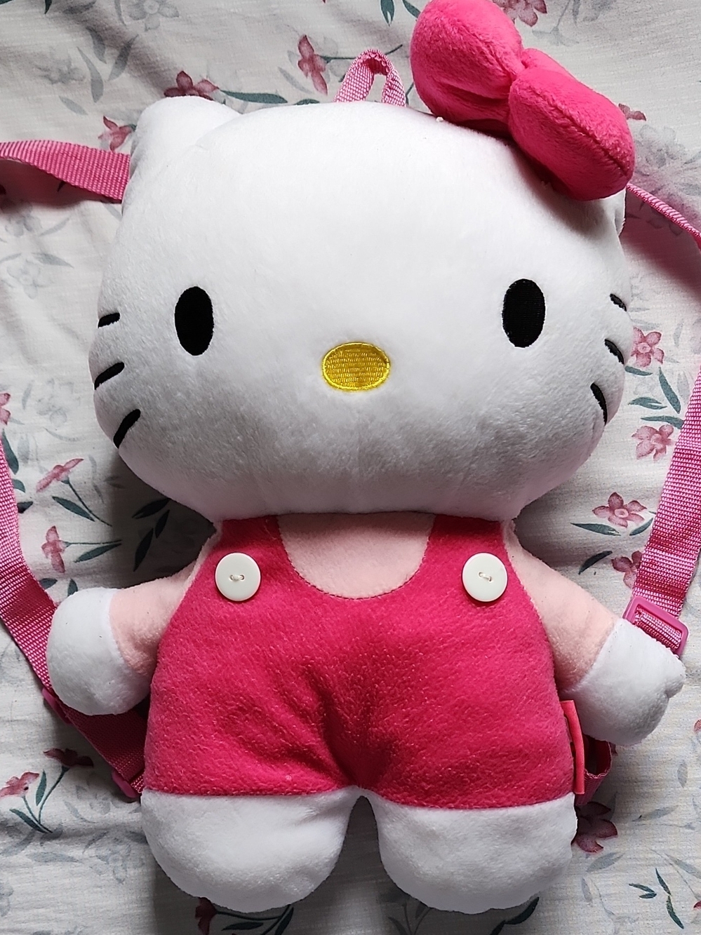Hello Kitty Pink Plush Backpack for Kids